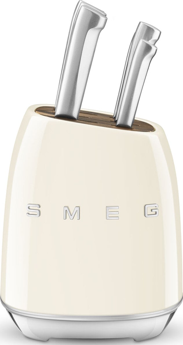 Blok z 6 nożami 50's Style kremowy