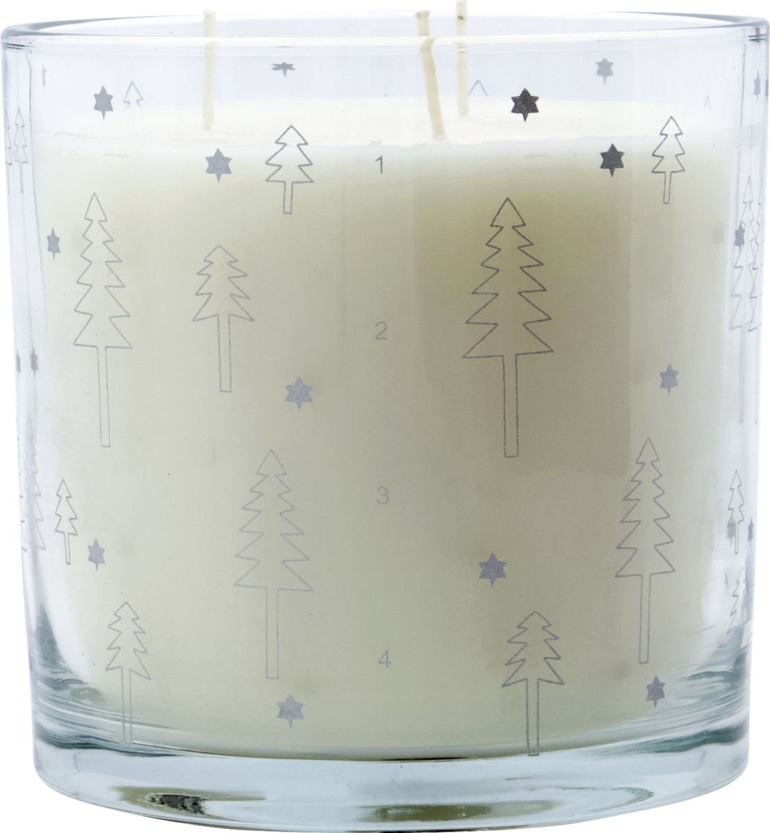 Świeca adwentowa HDAdwent srebrna