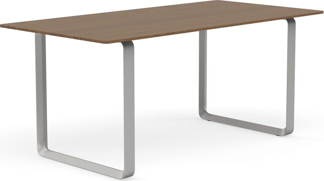 Stół Muuto 170 x 85 cm ciemny dąb nogi szare