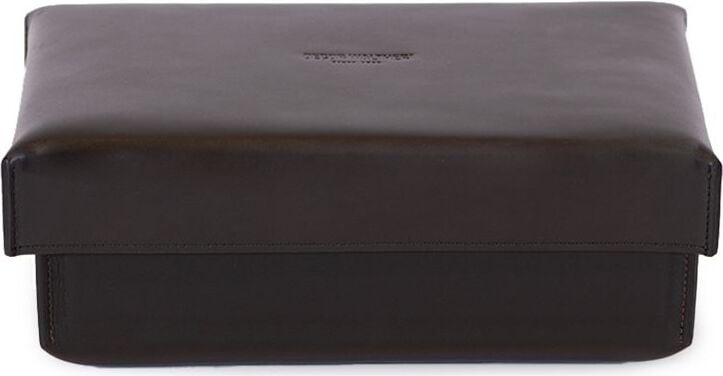 Pojemnik uniwersalny Nappa Duo 17 x 25 cm czarnobrązowy z pokrywką