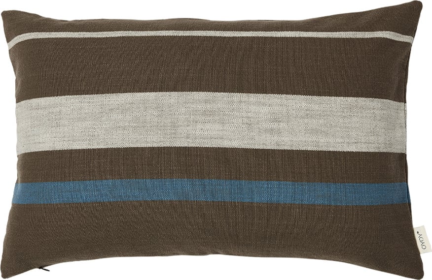 Poszewka dekoracyjna Sofuto 40 x 60 cm brązowo-niebieska