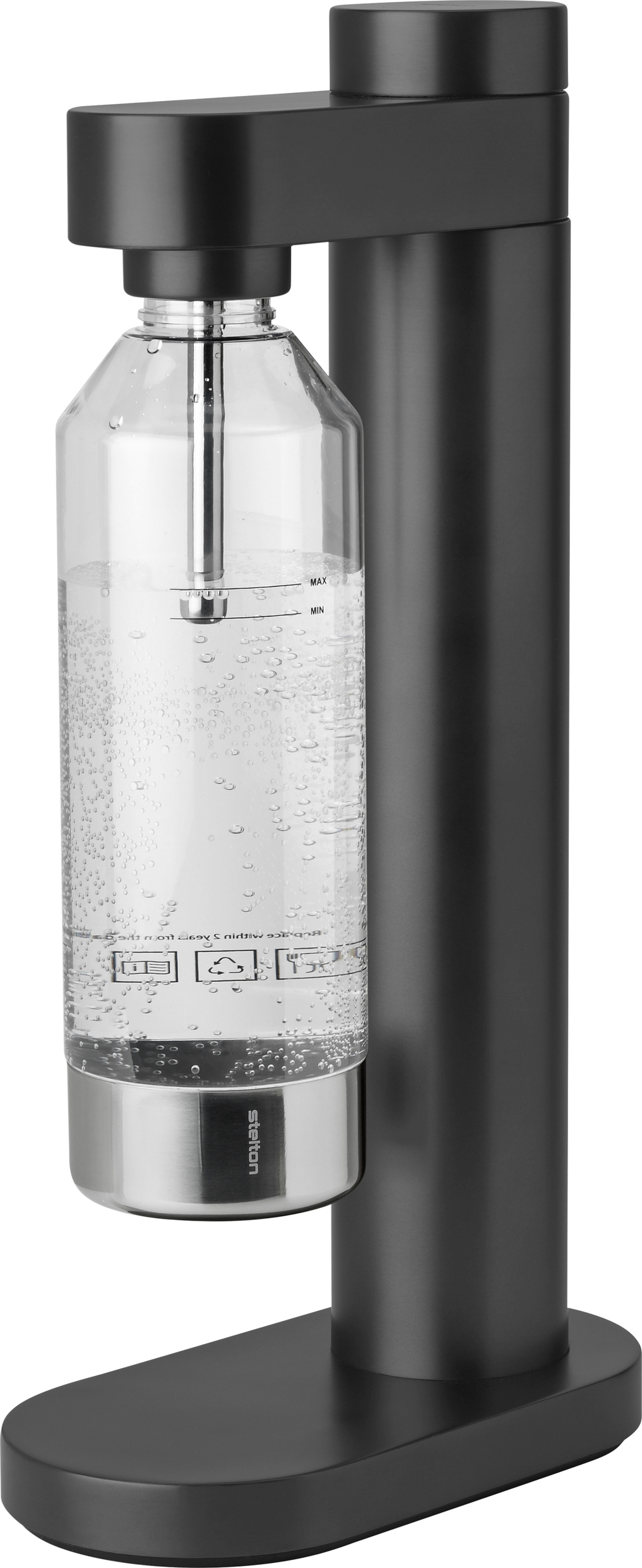 Saturator do wody Brus czarny