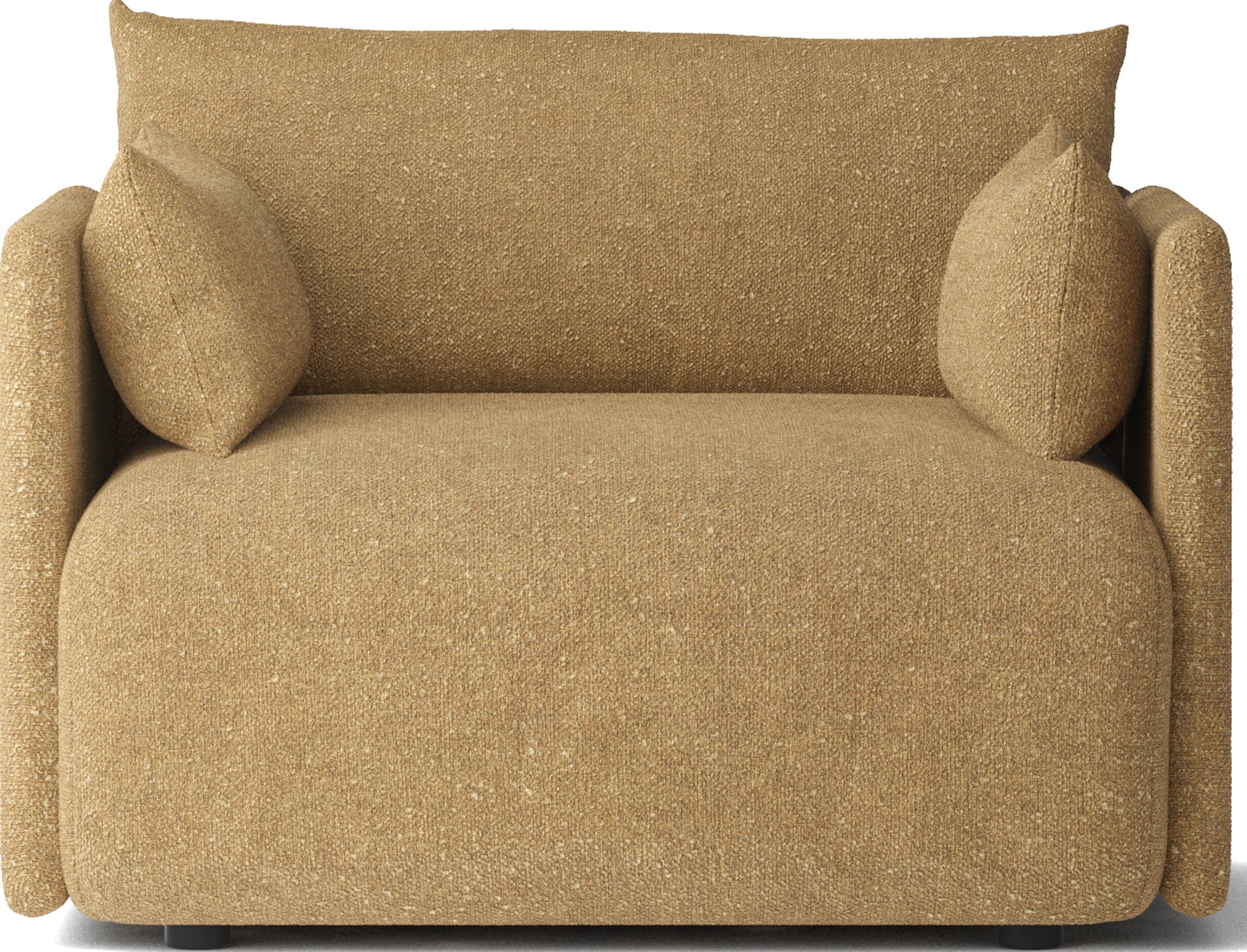 Sofa jednoosobowa Offset Bouclé żółta