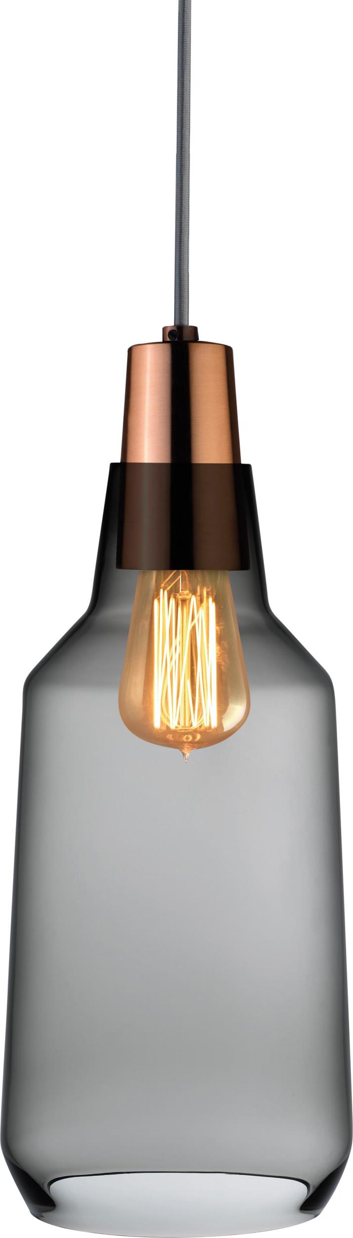 Lampa wisząca Mono wysoka przydymiona