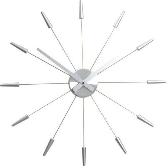 Zegar ścienny Plug Inn szary