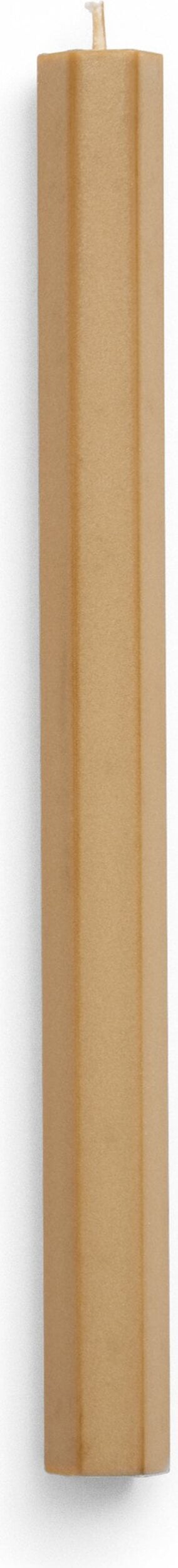 Świeca Hexagon brąz toffi