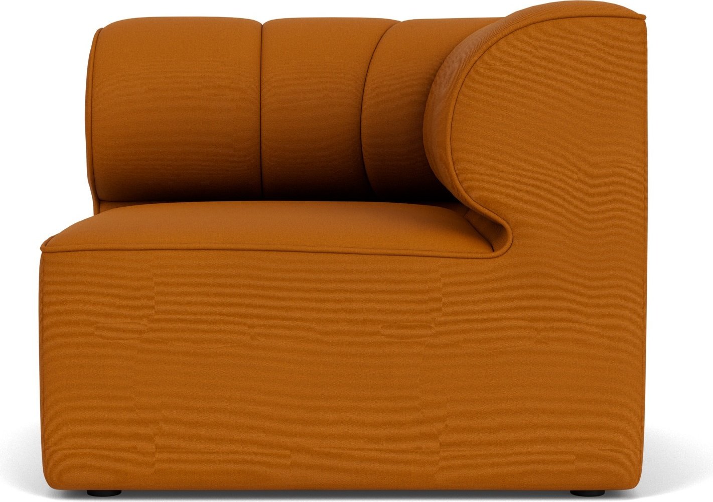 Narożnik prawostronny sofy modułowej Eave Seamline 86 x 86 cm ciemnopomarańczowy