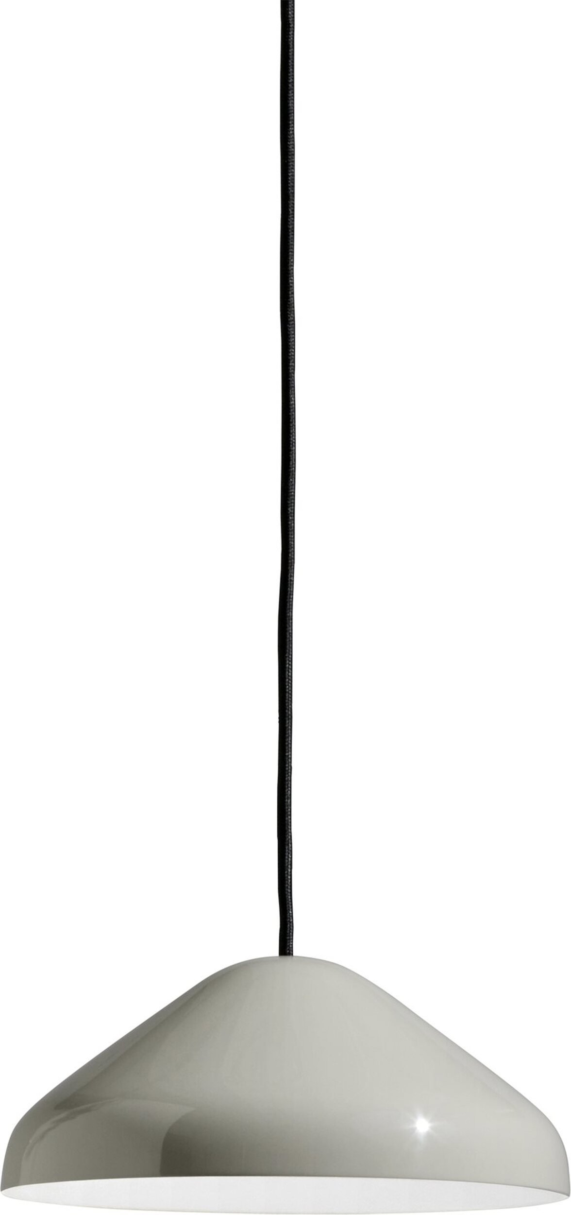 Lampa wisząca Pao 23 cm szara