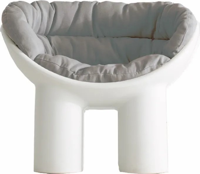 Poduszka na fotel Roly Poly jasnoszara