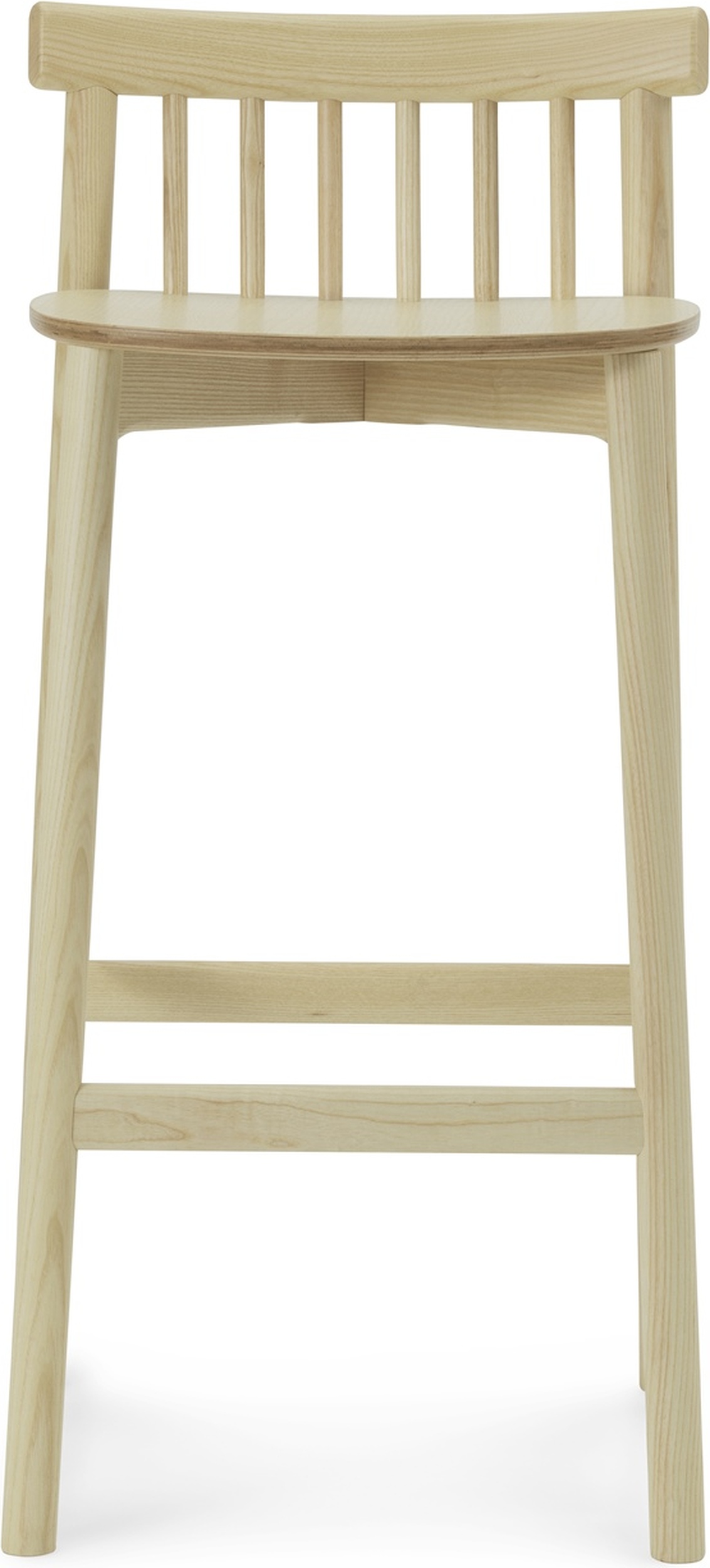Krzesło barowe Pind 75 cm jasny jesion