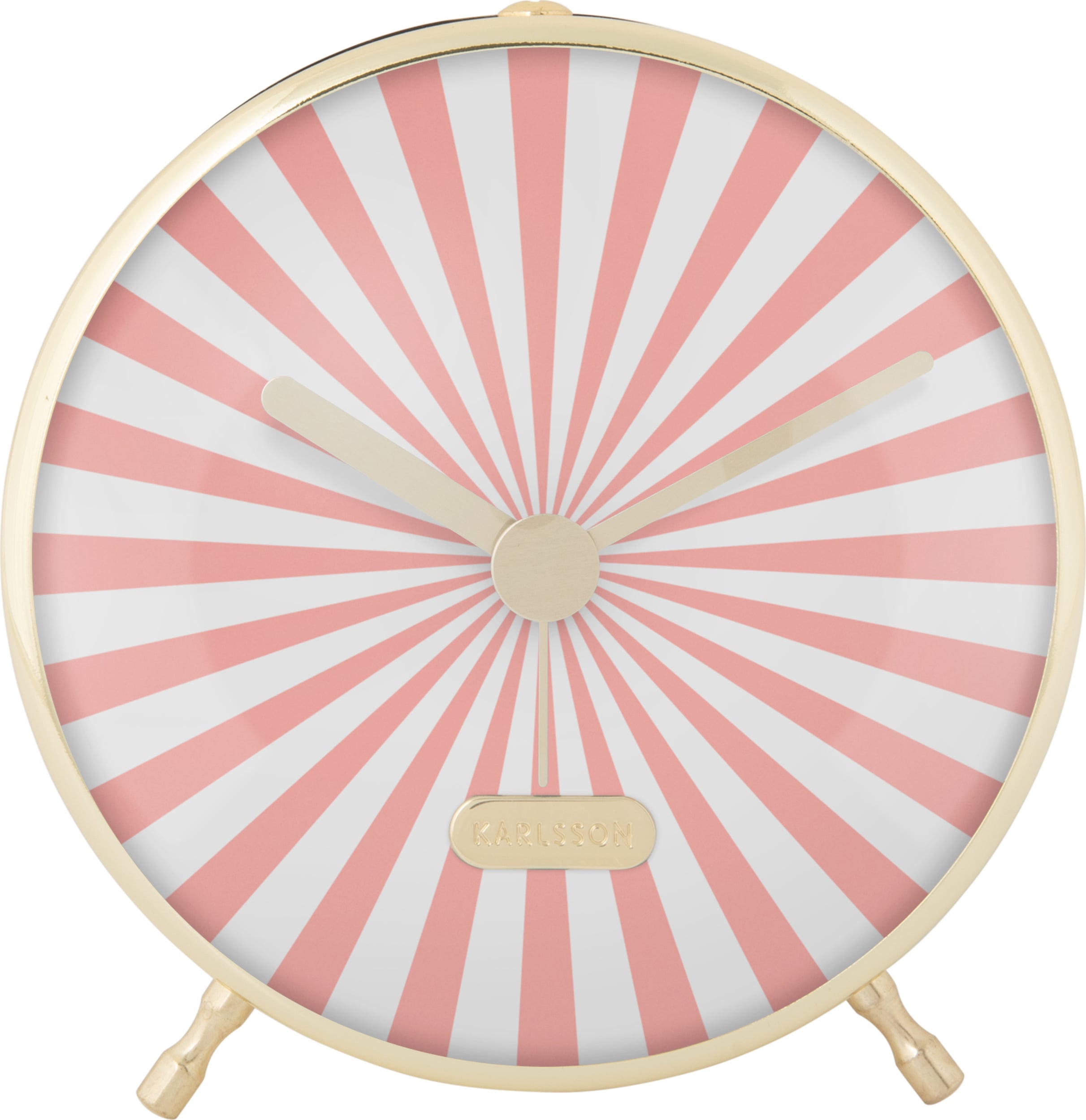 Budzik Candy Swirl różowo-biały