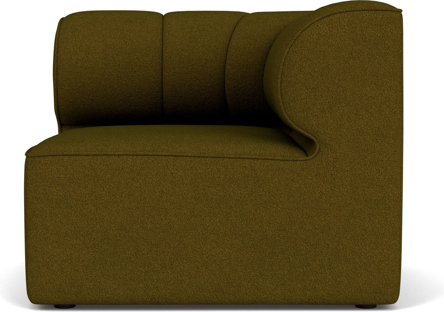 Narożnik prawostronny sofy modułowej Eave Seamline 86 x 86 cm ciemnozielony