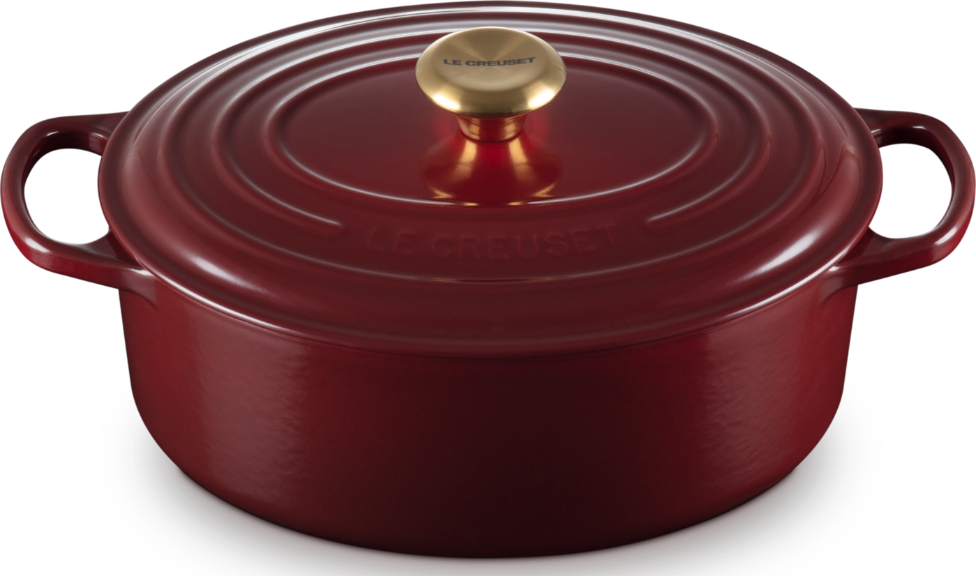 Brytfanna Signature owalna 29 cm burgundowa