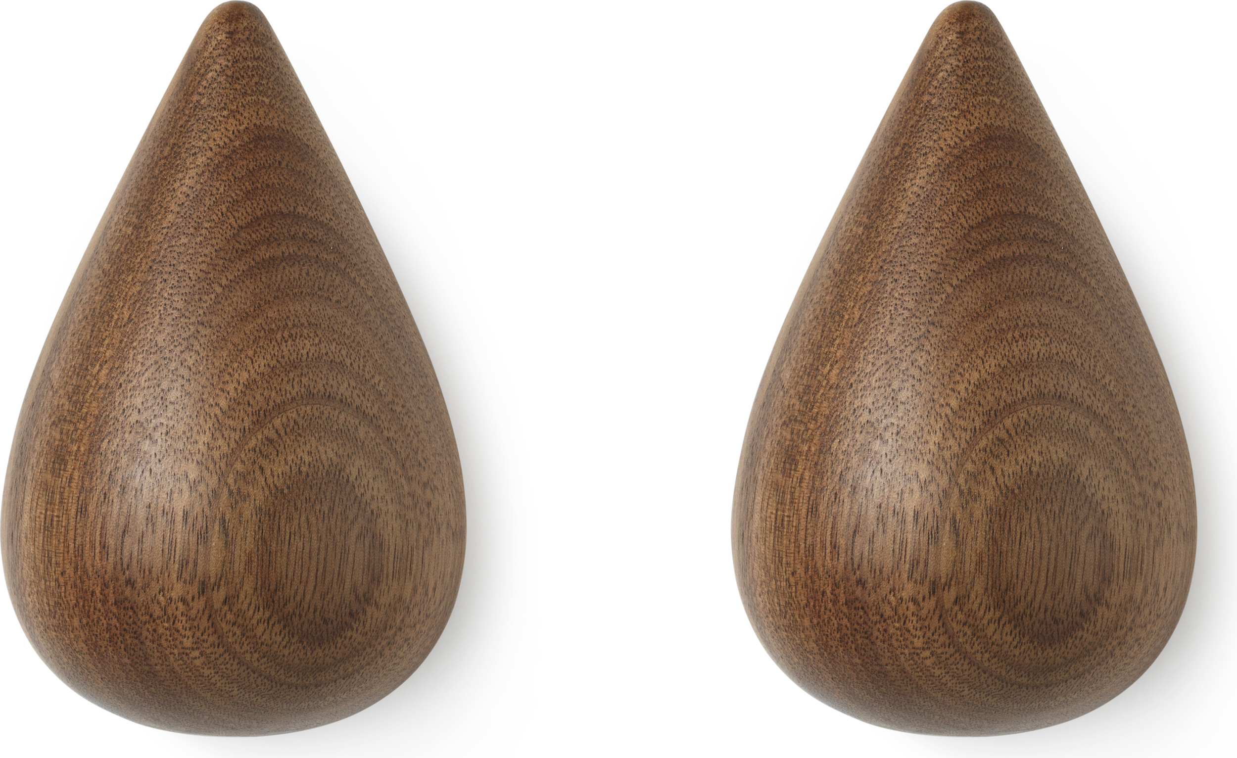Wieszaki Dropit Walnut duże 2 szt.