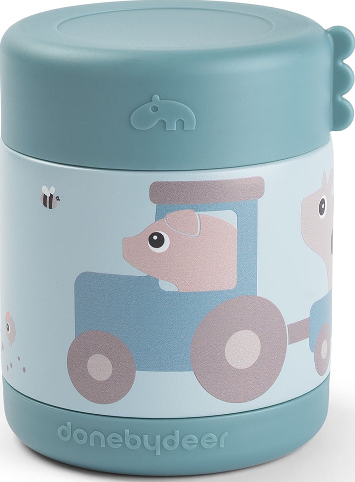 Termos obiadowy Tiny Farm 300 ml niebieski