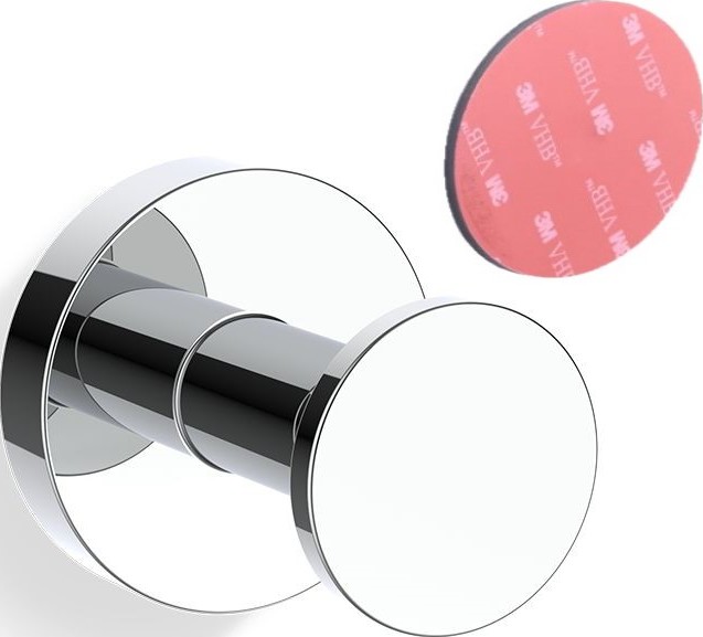 Haczyk ścienny Basic chrom montaż samoprzylepny