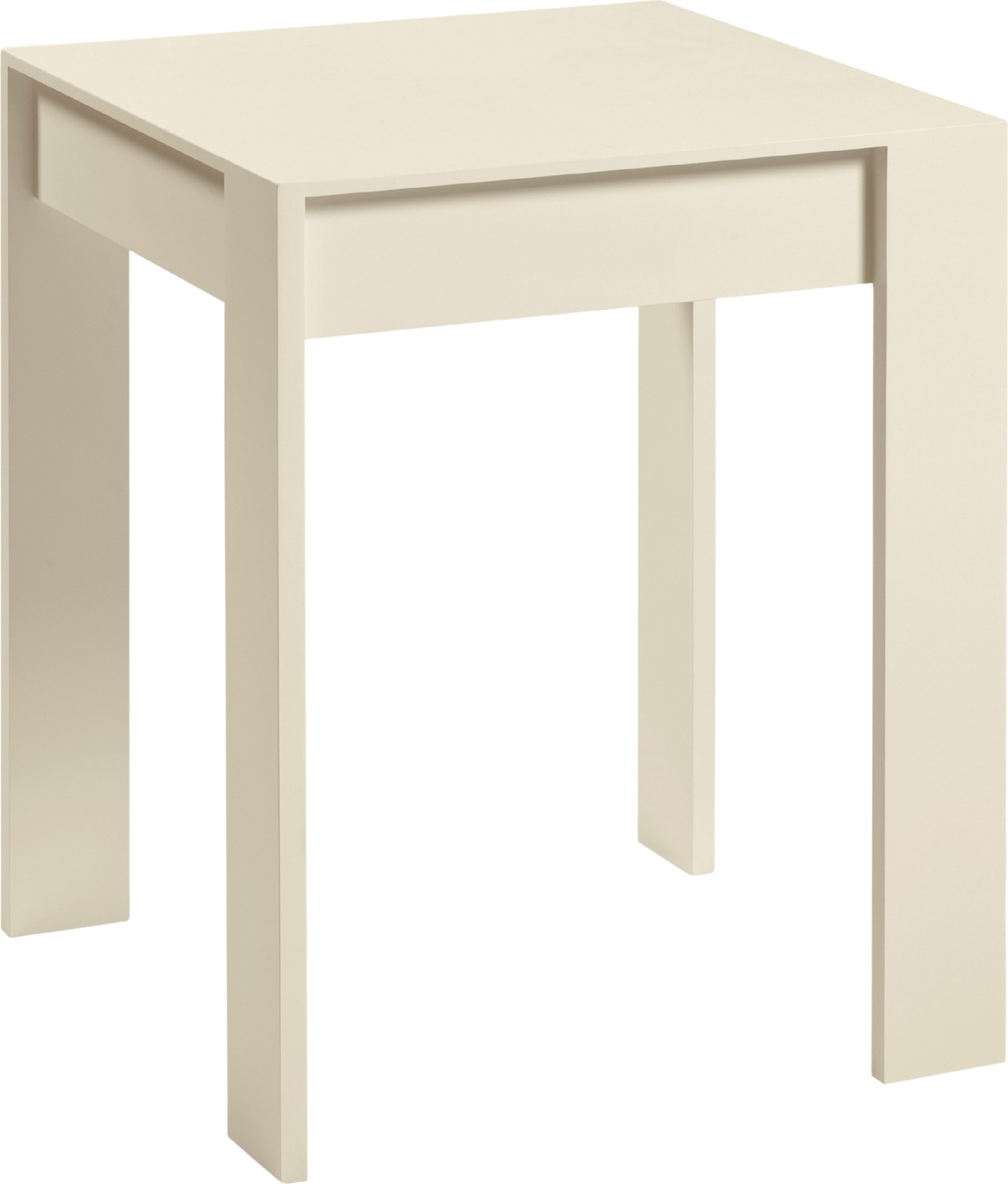 Stolik boczny Malé 56 x 56 cm kremowy drewno bukowe