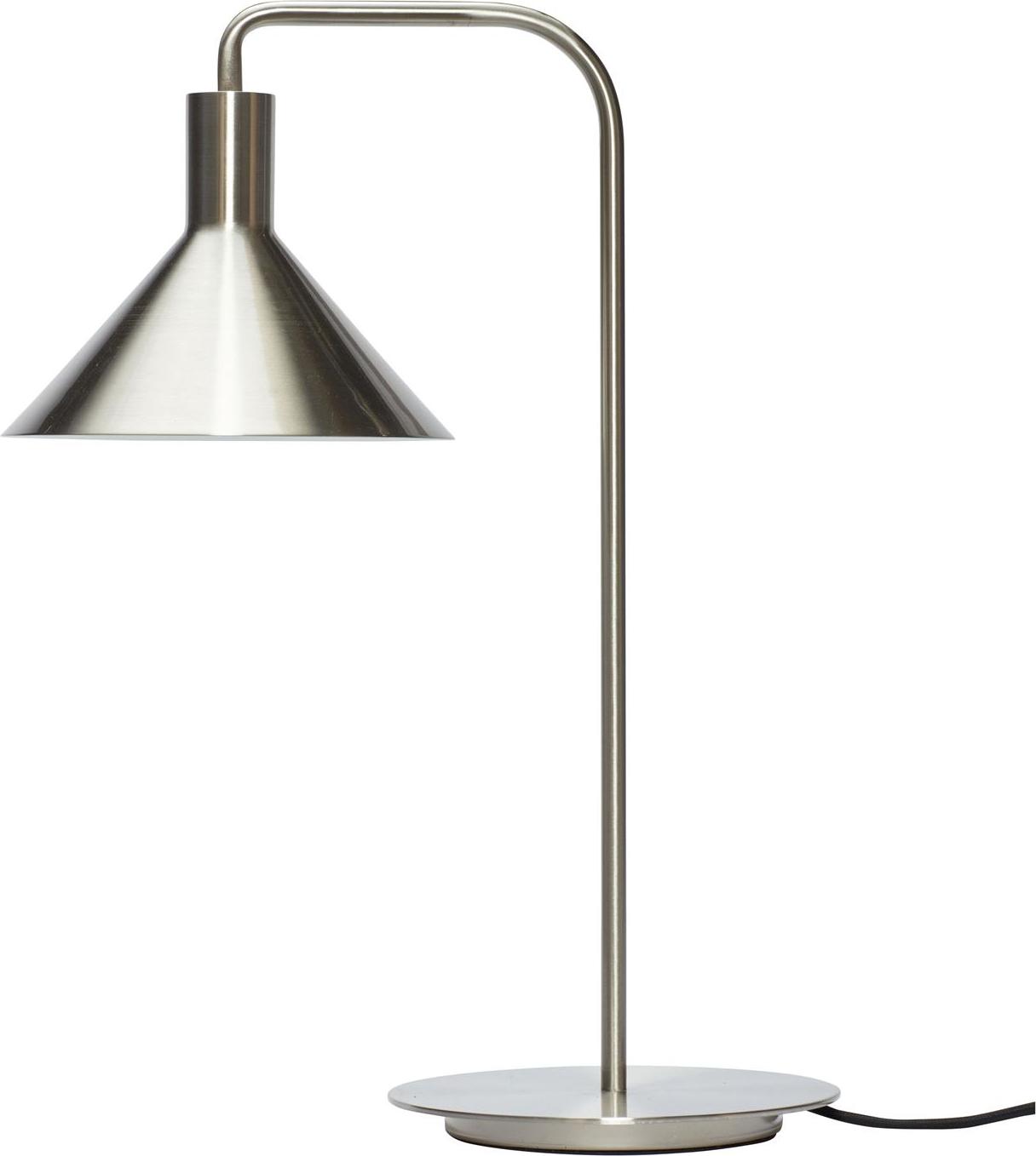 Lampa biurkowa Hübsch 50 cm nikiel