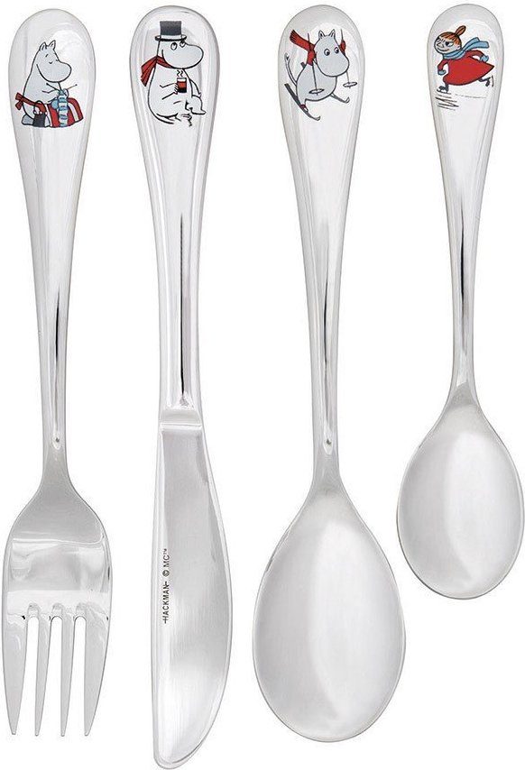 Sztućce dziecięce Arabia Finland Muminki Winter 4 el.