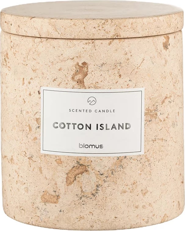 Świeca zapachowa Frabli Cotton Island 11 cm travertine
