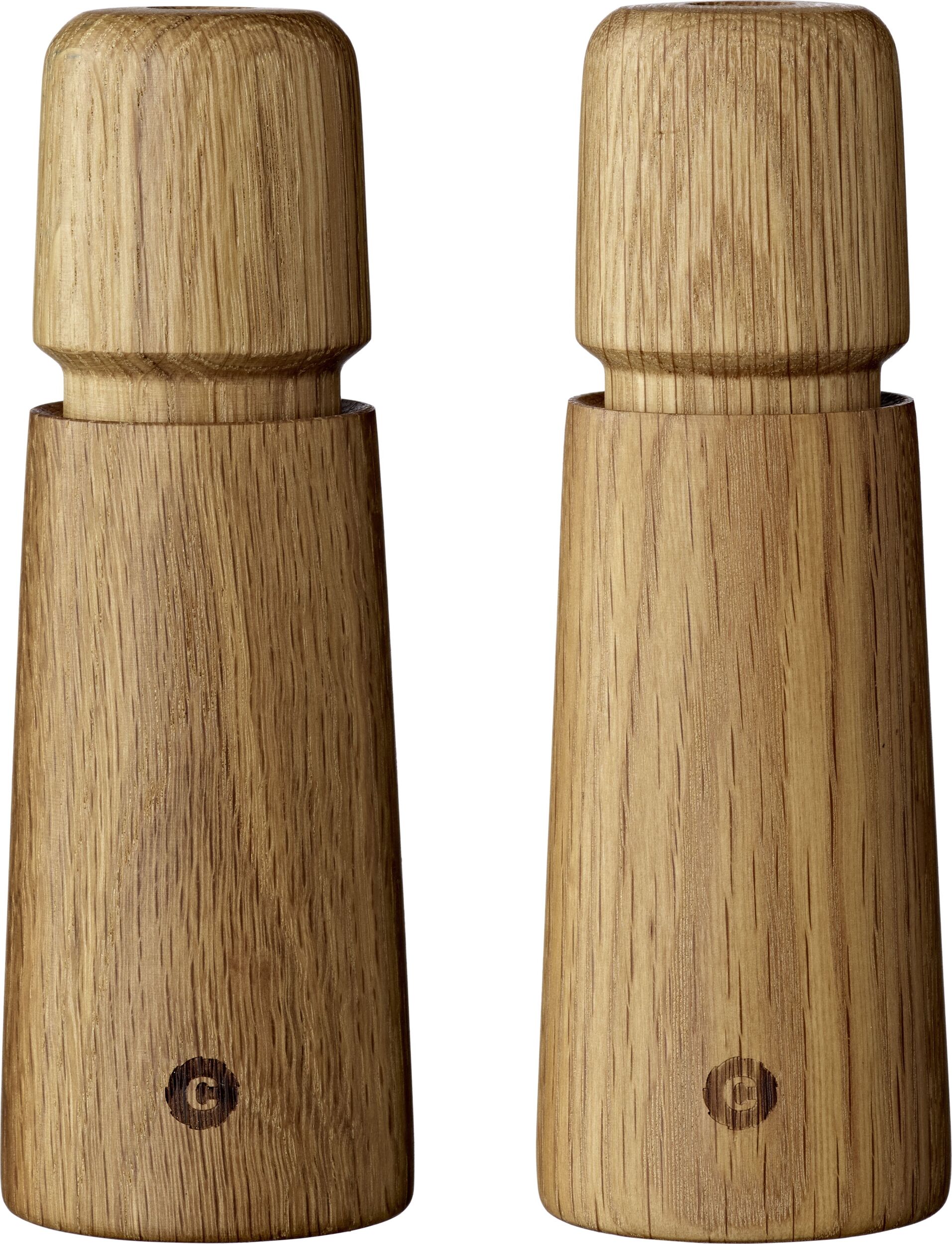 Młynki do soli i pieprzu Stockholm 17 cm drewno dębowe 2 szt.