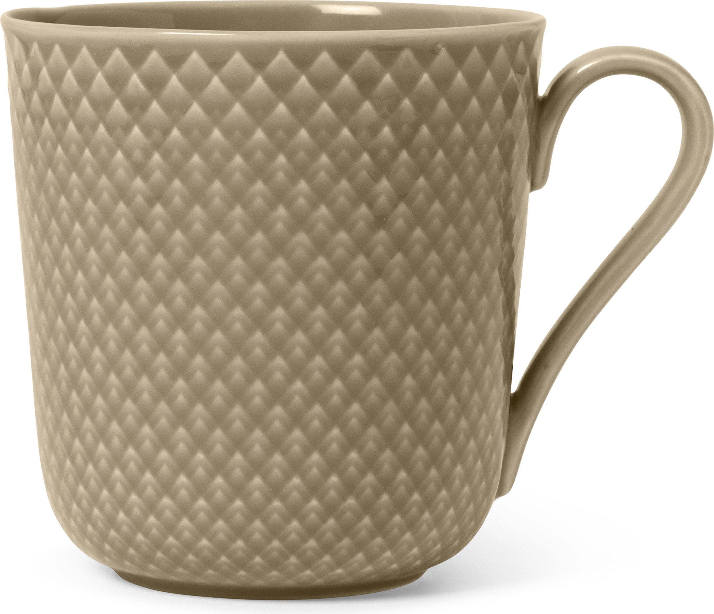 Kubek Rhombe Earth 390 ml szarobrązowy