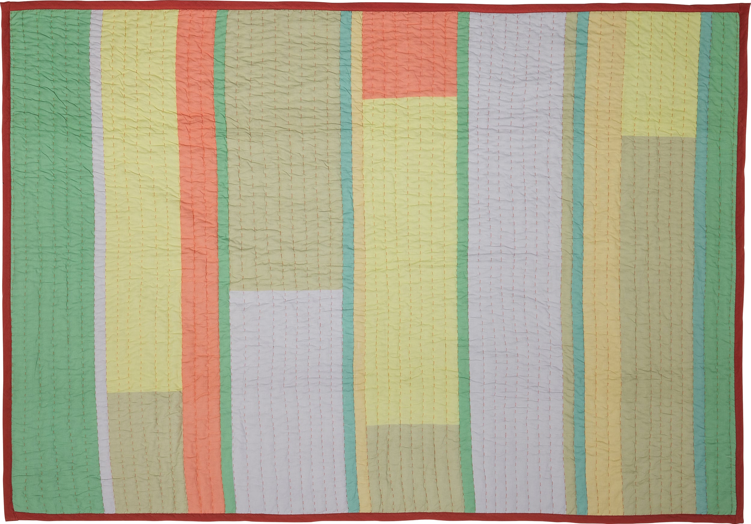 Koc piknikowy Pavilon 140 x 200 cm koralowo-zielony