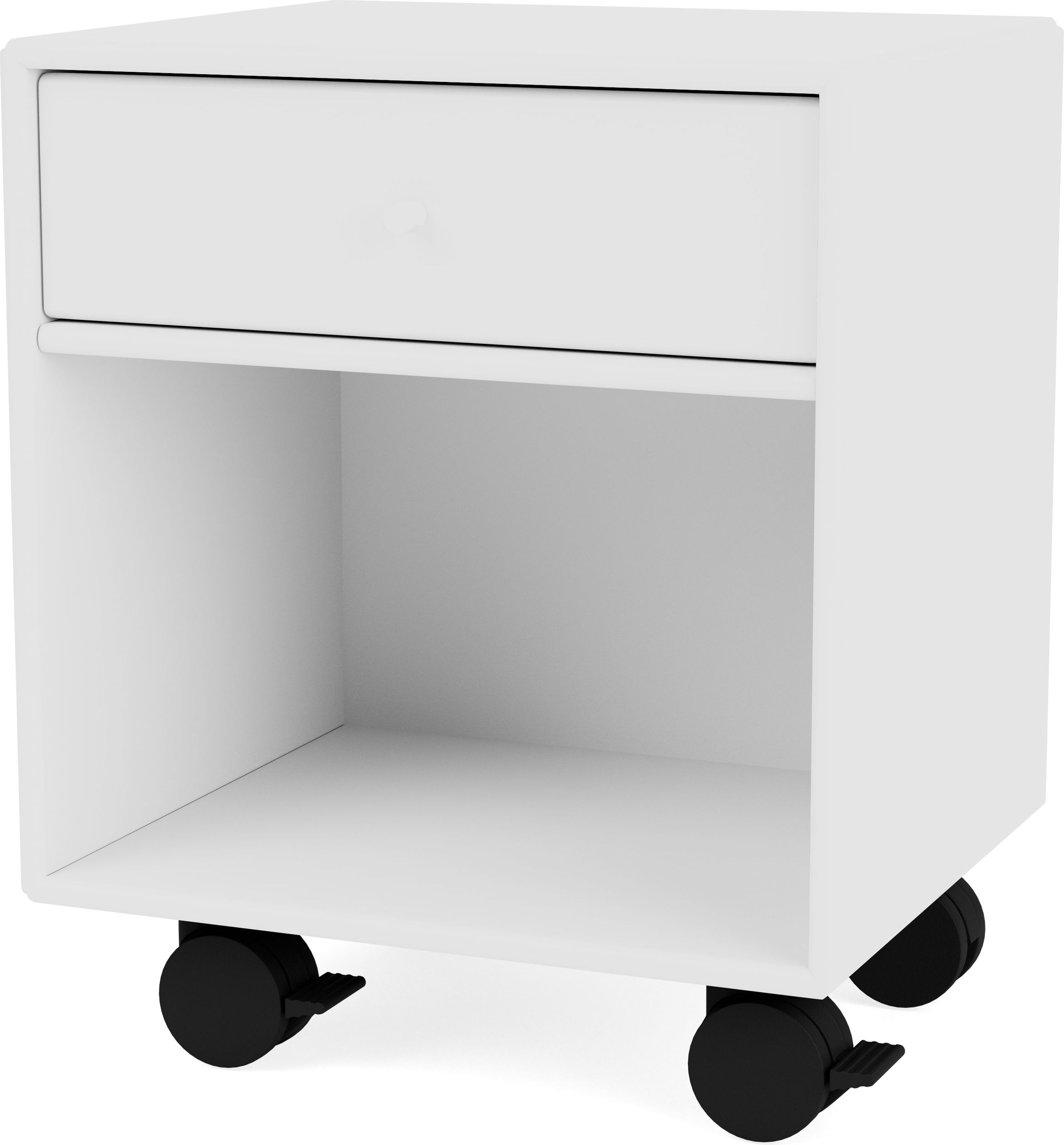 Szafka nocna Dream biała na kółkach