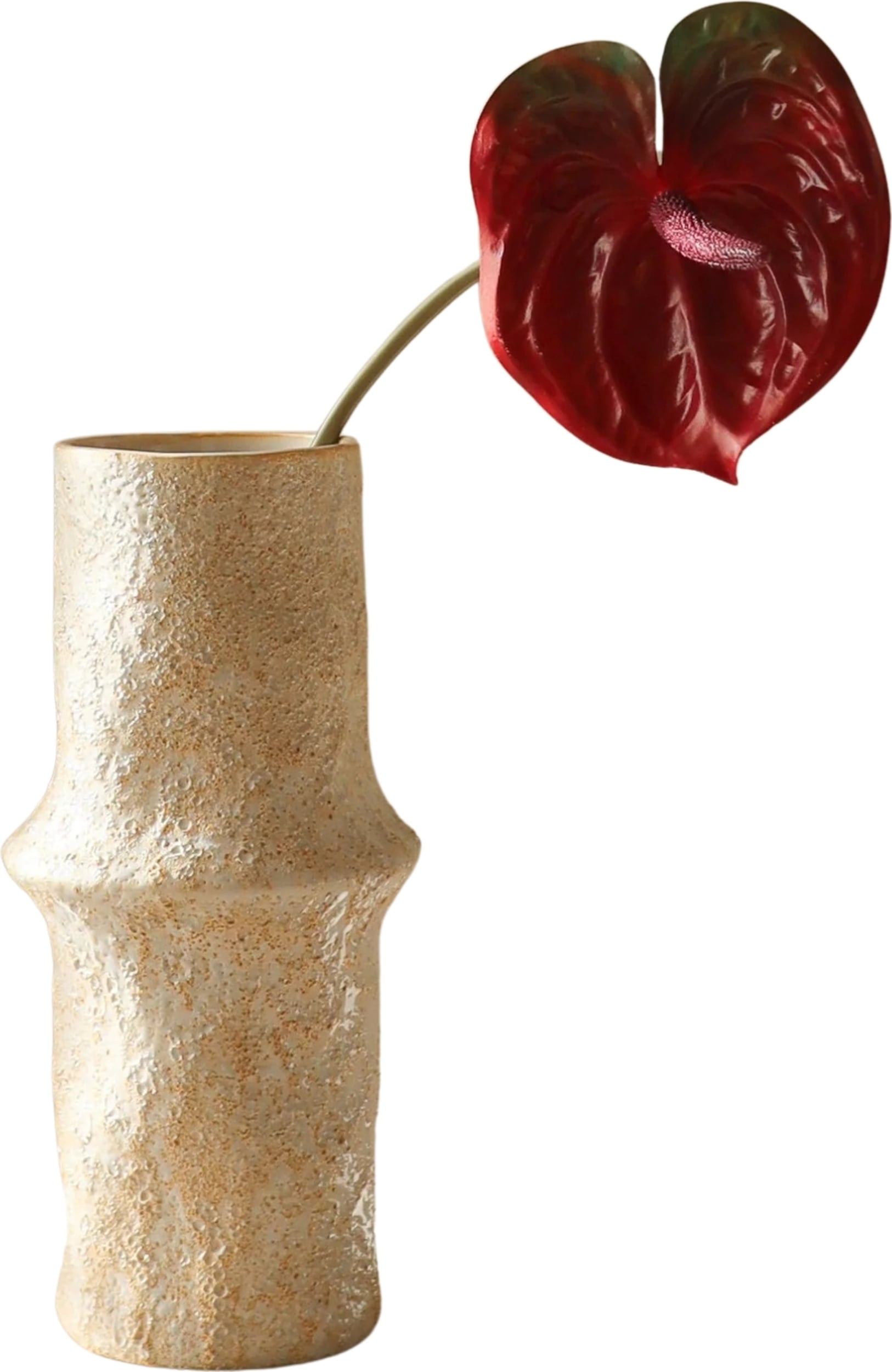 Kwiat sztuczny Botane anturium 67 cm bordowe