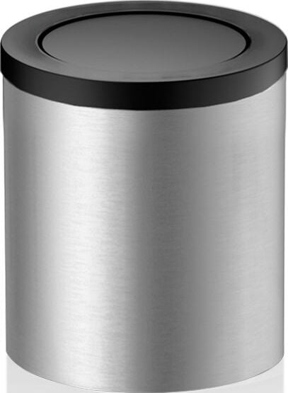 Kosz łazienkowy na śmieci Mikado 16 cm czarny mat