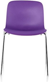Krzesło Troy Polipropylen chromowana rama fioletowe siedzisko