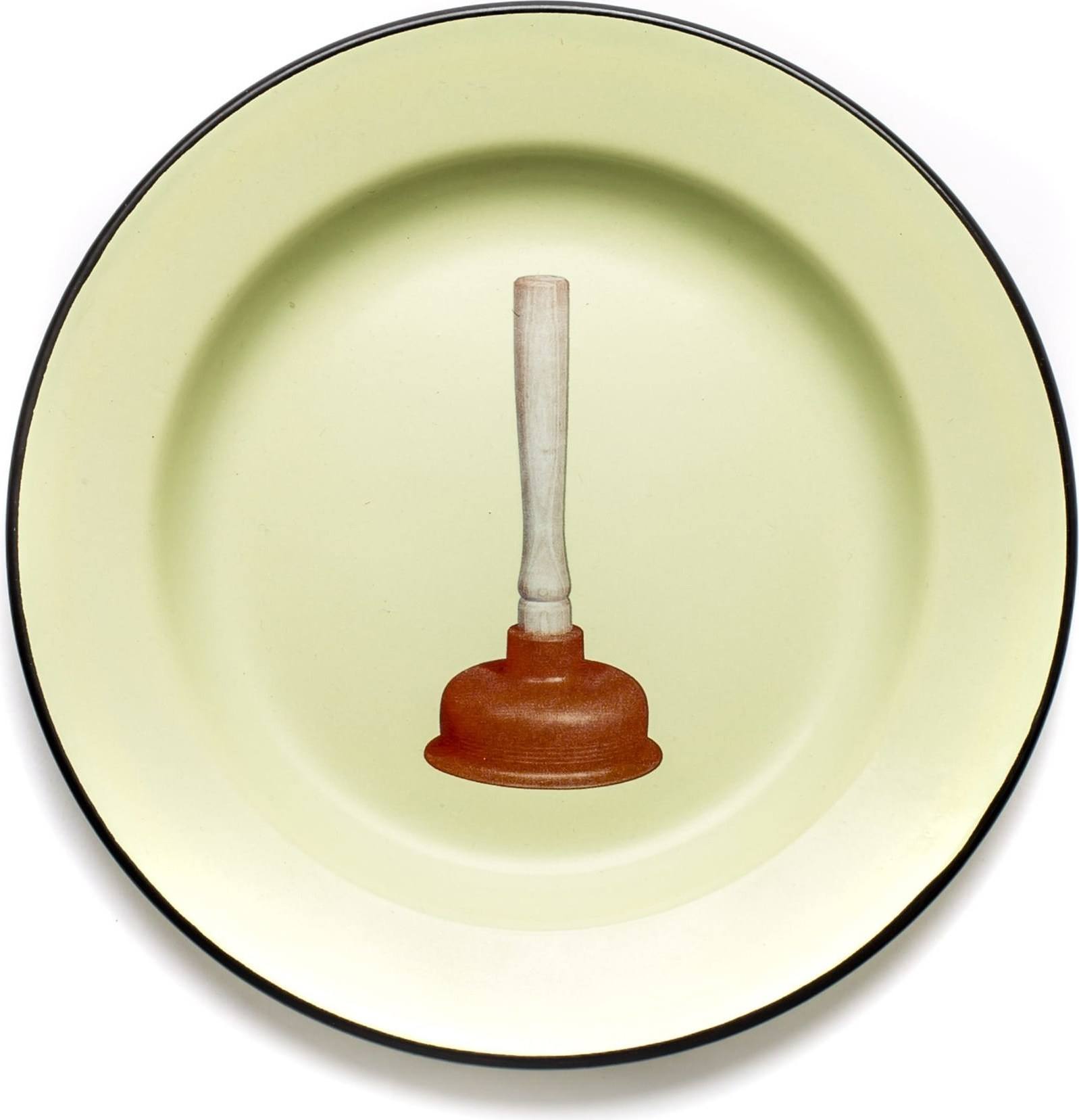 Talerz Seletti Wears Toiletpaper emaliowany Plunger