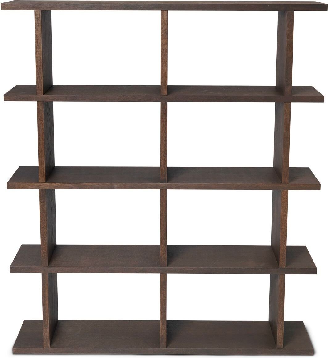 Regał na książki Kona 122,5 x 141 cm ciemny dąb