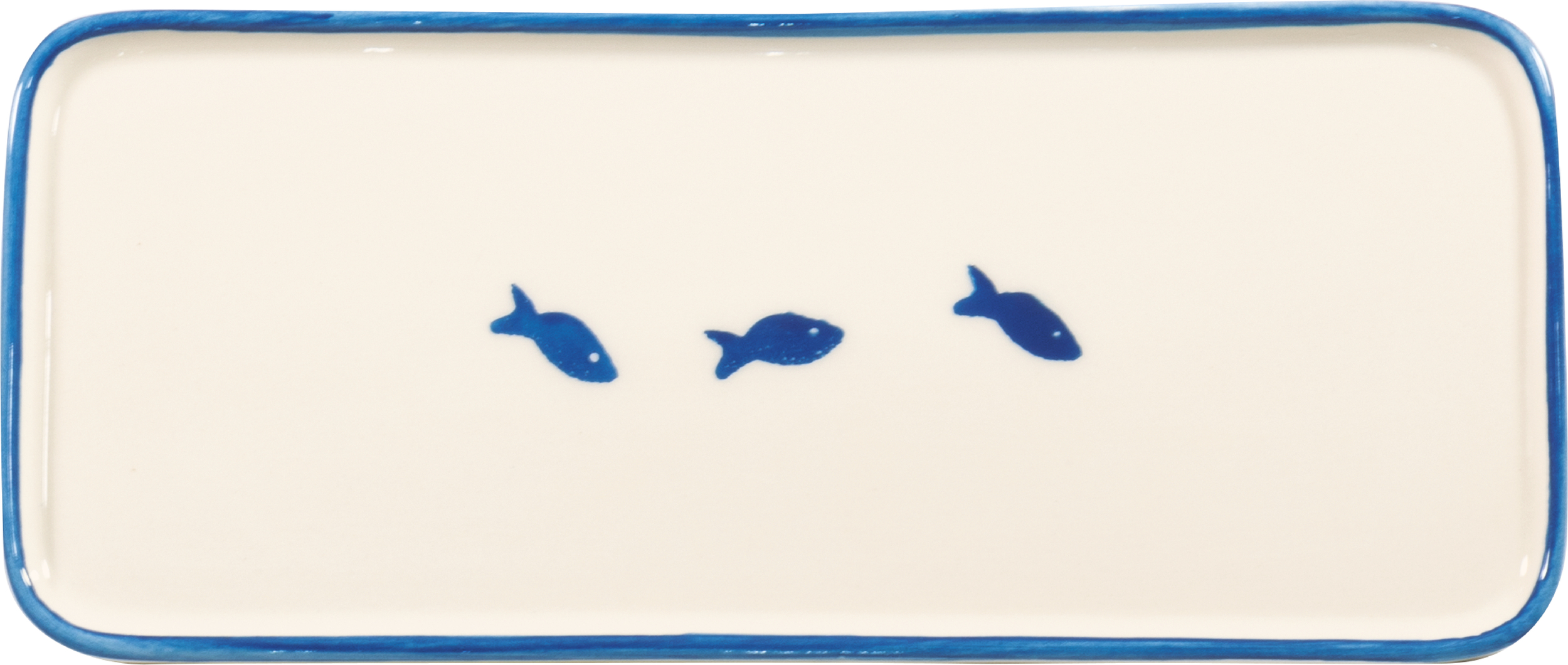 Talerz do serwowania Lido w rybki 26,5 cm jasnoniebieski