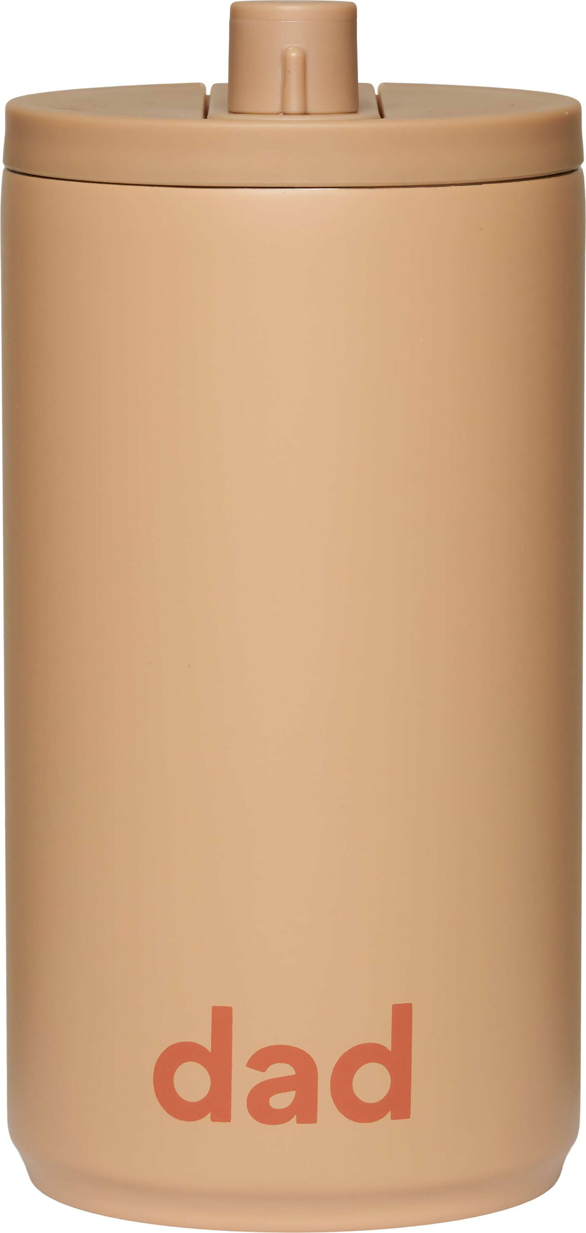 Kubek podróżny Design Letters Dad 350 ml beżowy