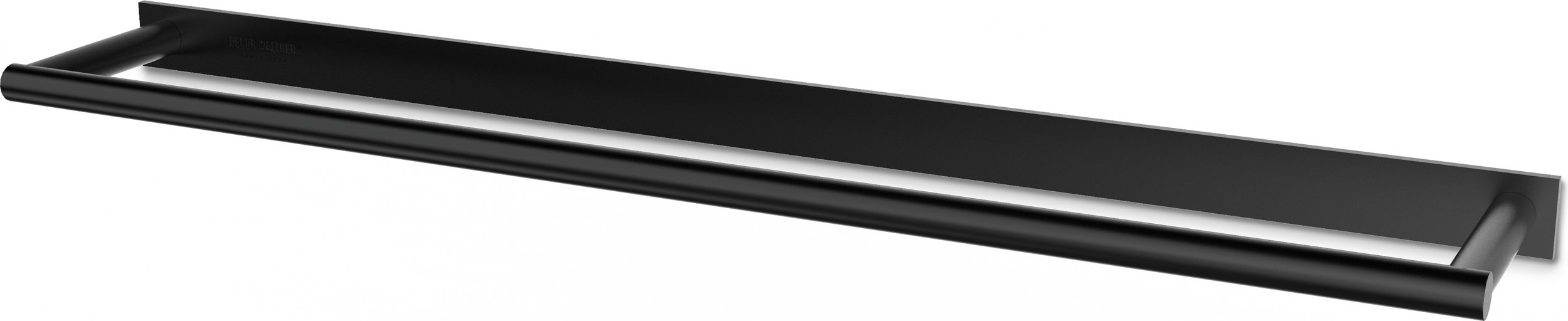 Wieszak reling na ręczniki Mikado Frame 46 cm czarny mat