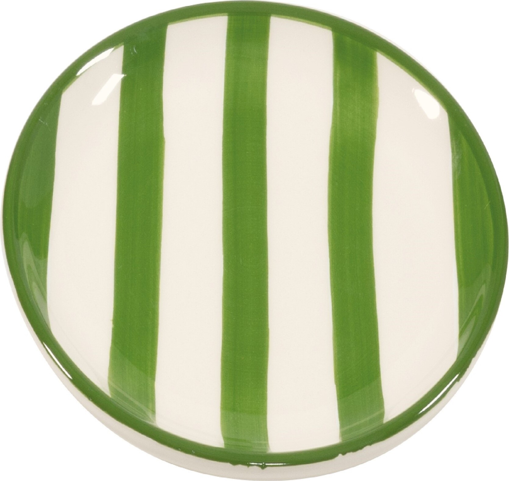 Talerzyk Lido Righe w paski 13 cm zielony