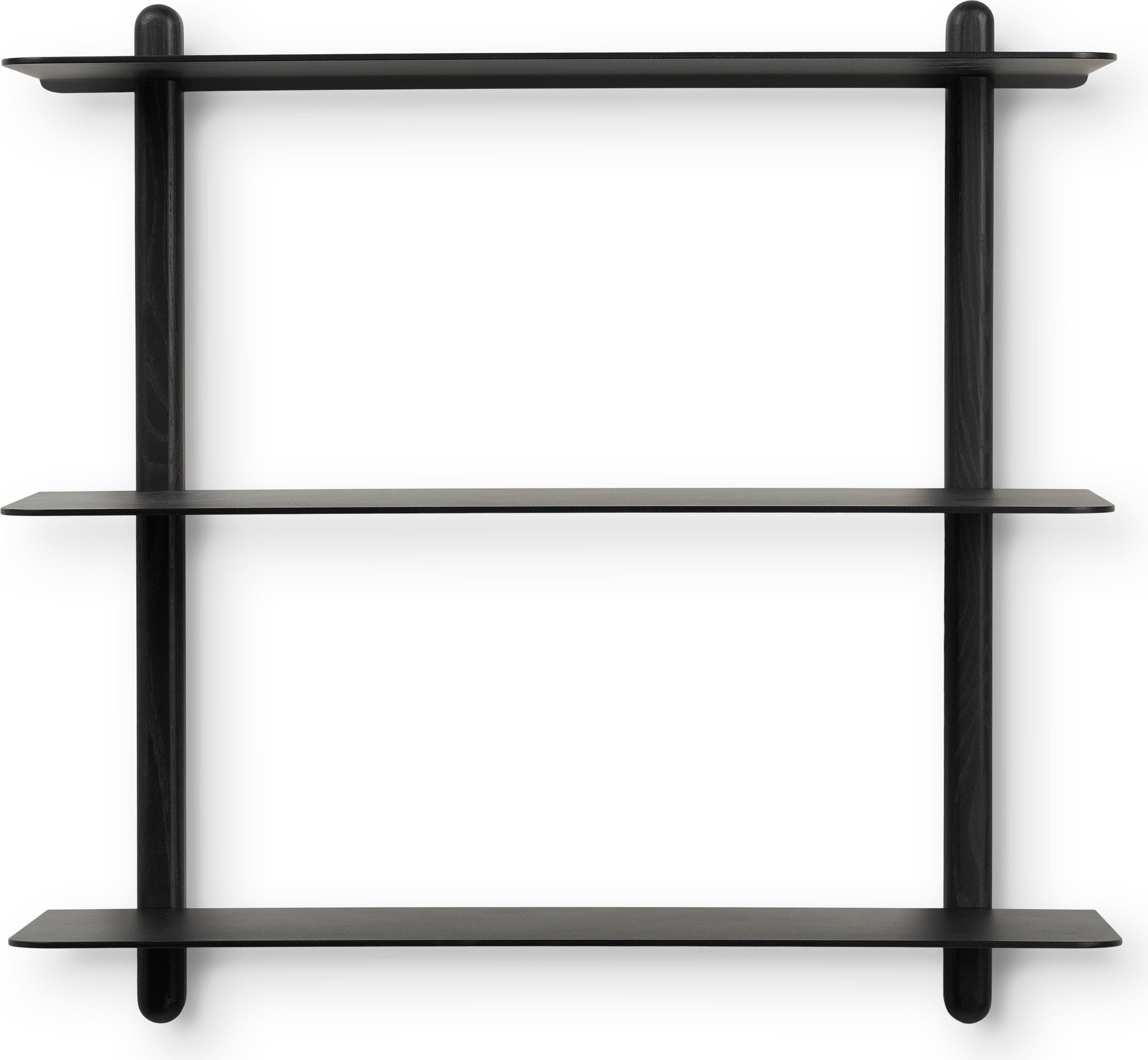 Półka ścienna Nivo Large A 65 cm czarny jesion