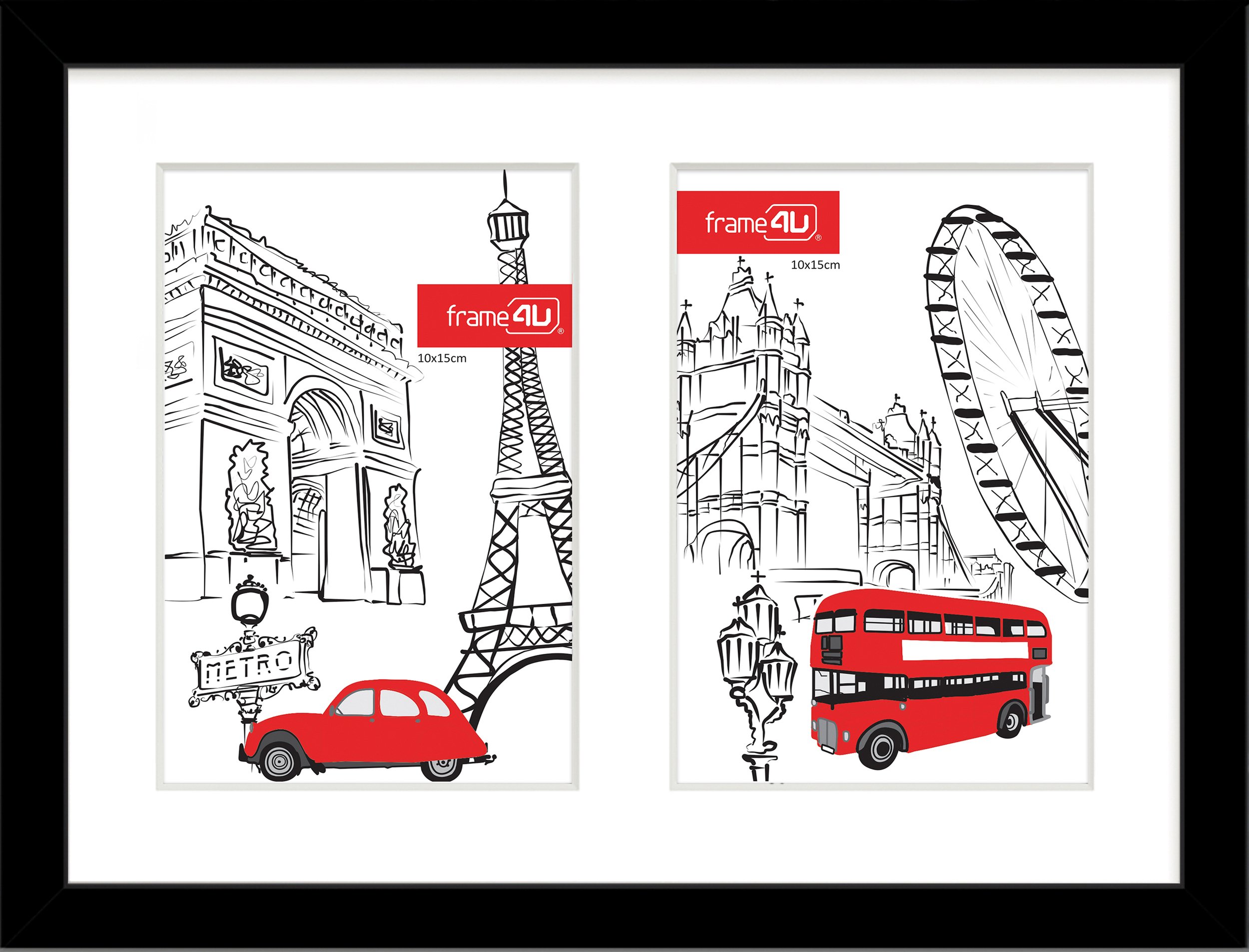 Ramka na zdjęcia Japan 20 x 27 cm czarna