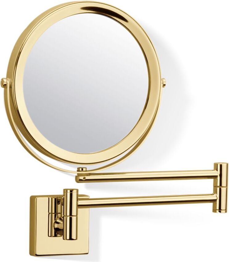 Lusterko kosmetyczne powiększające x5 Decor Walther 48 cm złote z wysięgnikiem