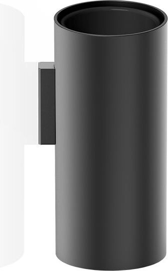 Kubek na szczoteczki do zębów Mikado czarny mat ścienny