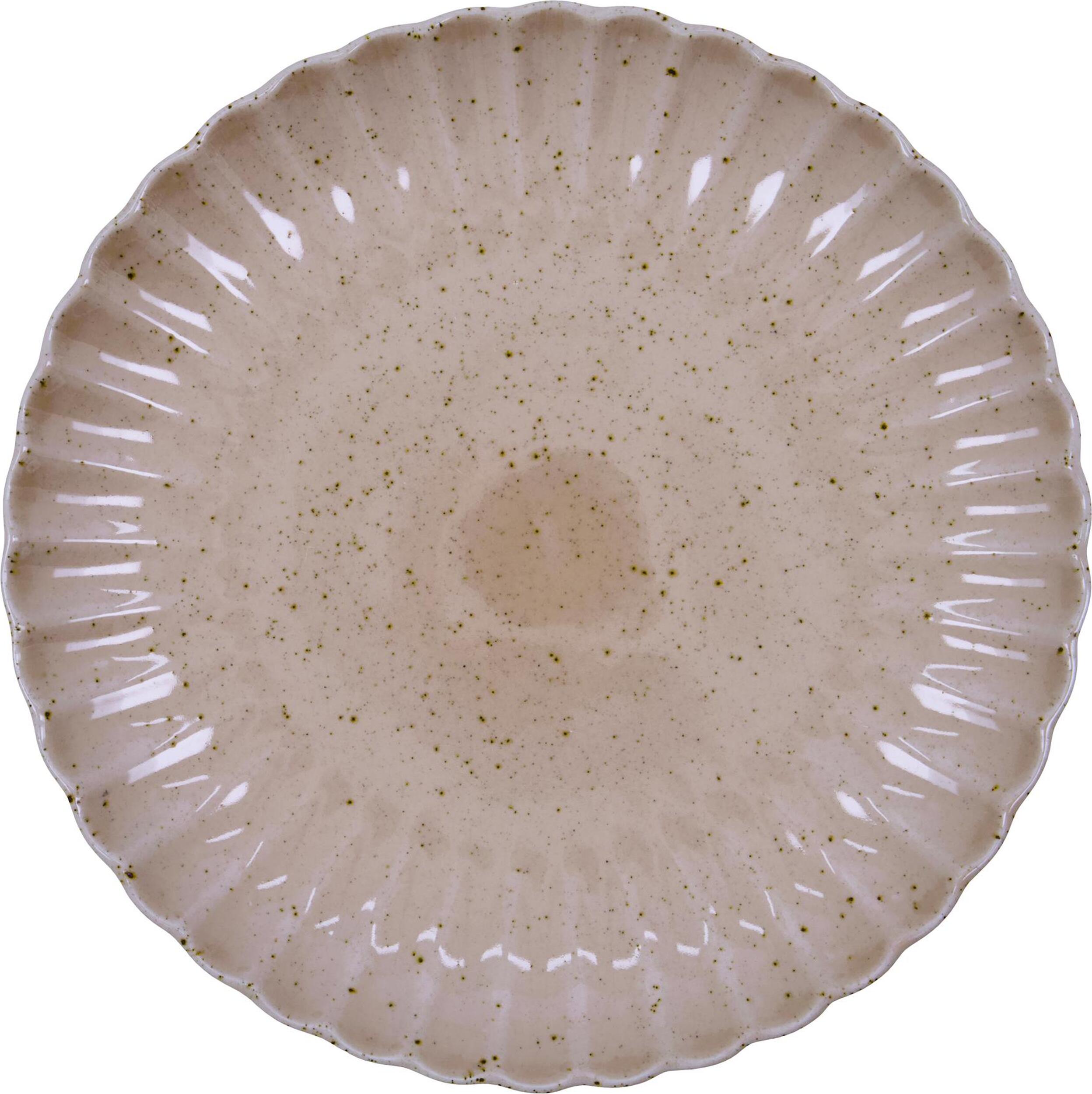 Talerz obiadowy Scallop 26 cm różowy