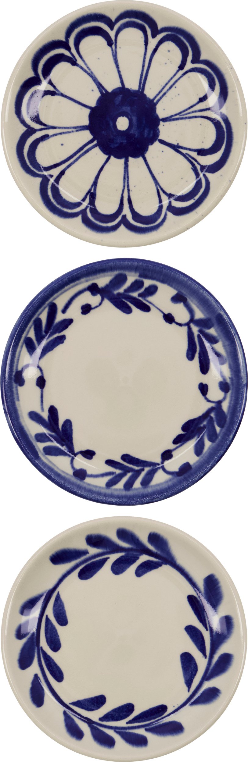 Talerzyki na przekąski Diva niebieskie 3 szt.