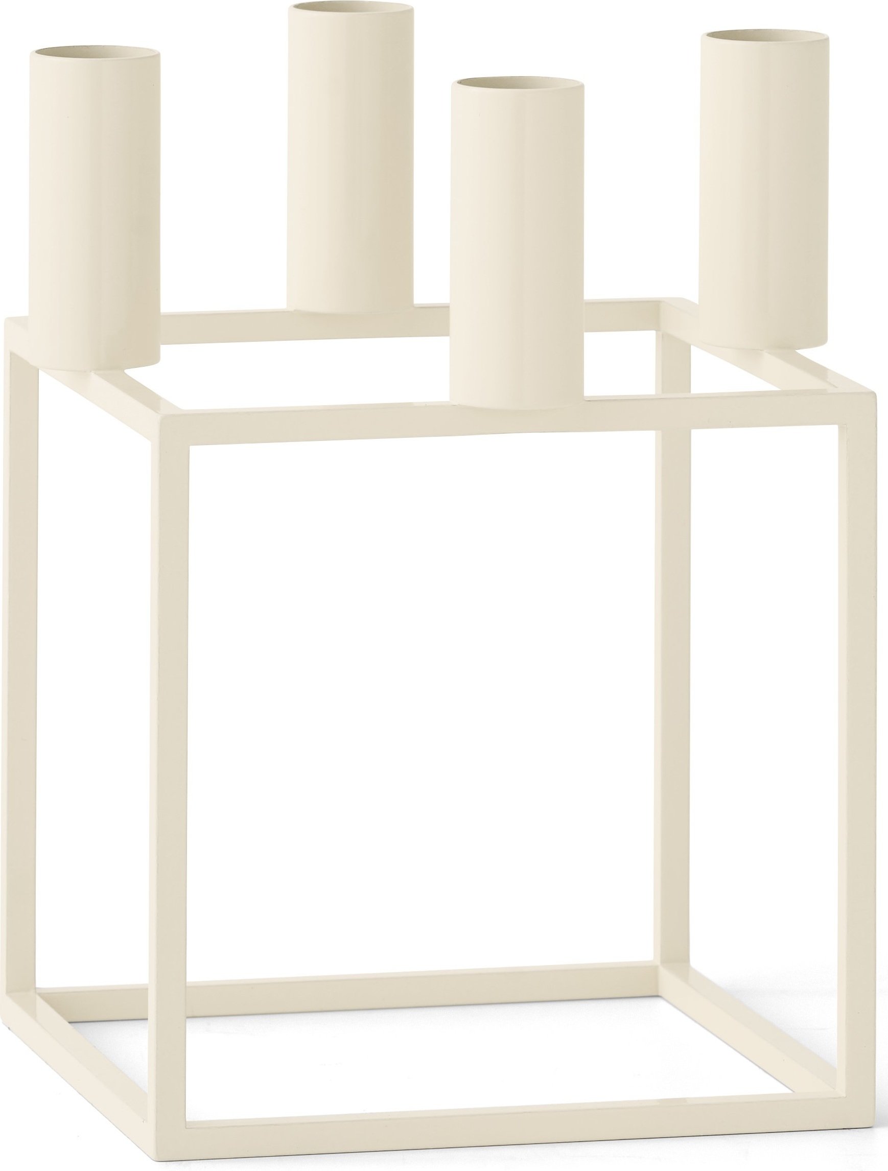 Świecznik Kubus 4 kość słoniowa