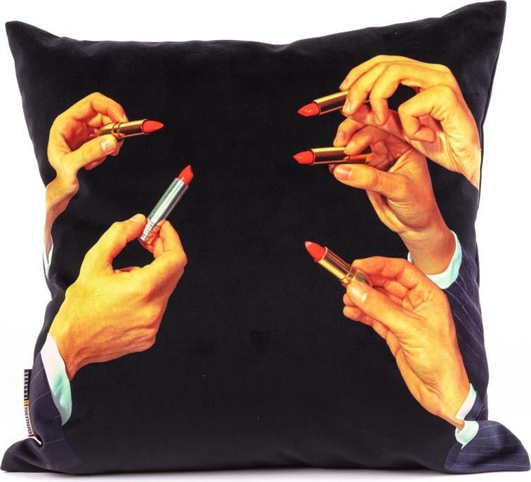 Poduszka Seletti Wears Toiletpaper Black Lipstick