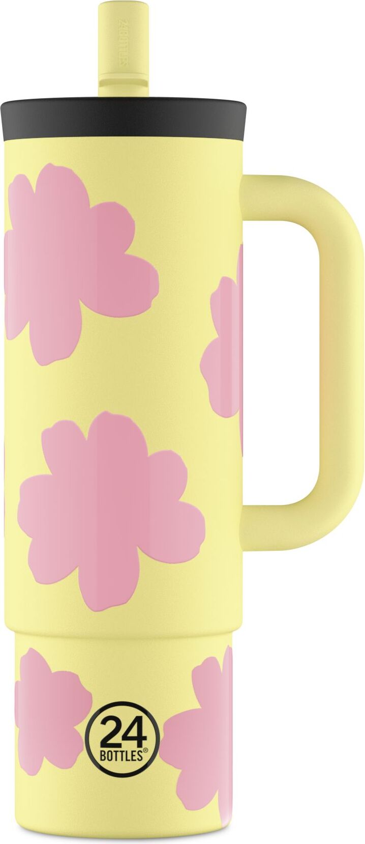 Kubek termiczny Straw Daydreaming 800 ml żółty