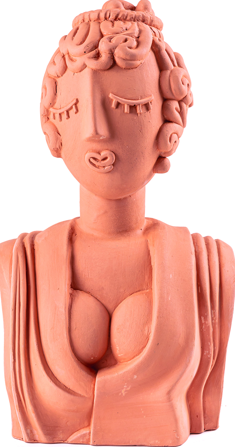 Figurka dekoracyjna Magna Graecia Bust Poppea 45 cm z terakoty
