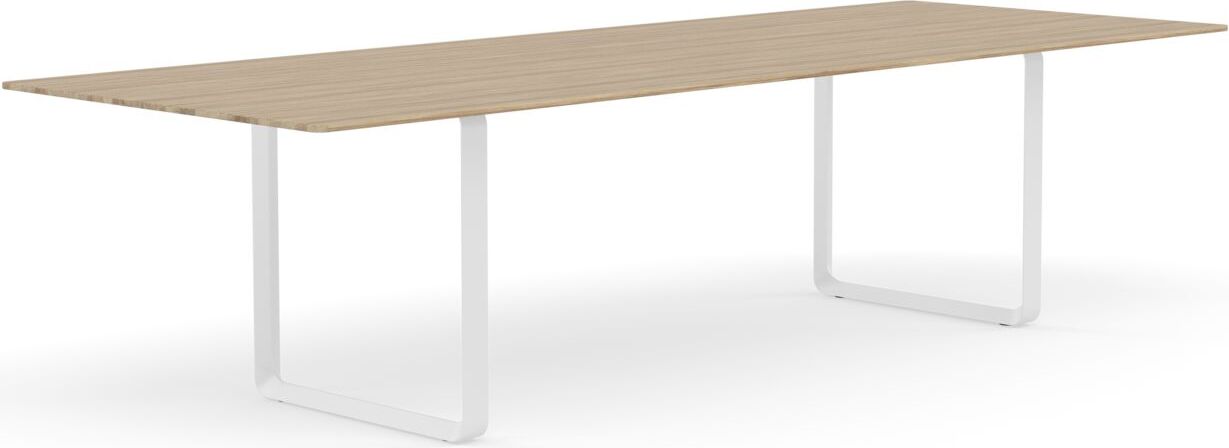 Stół Muuto 295 x 108 cm jasny dąb nogi białe