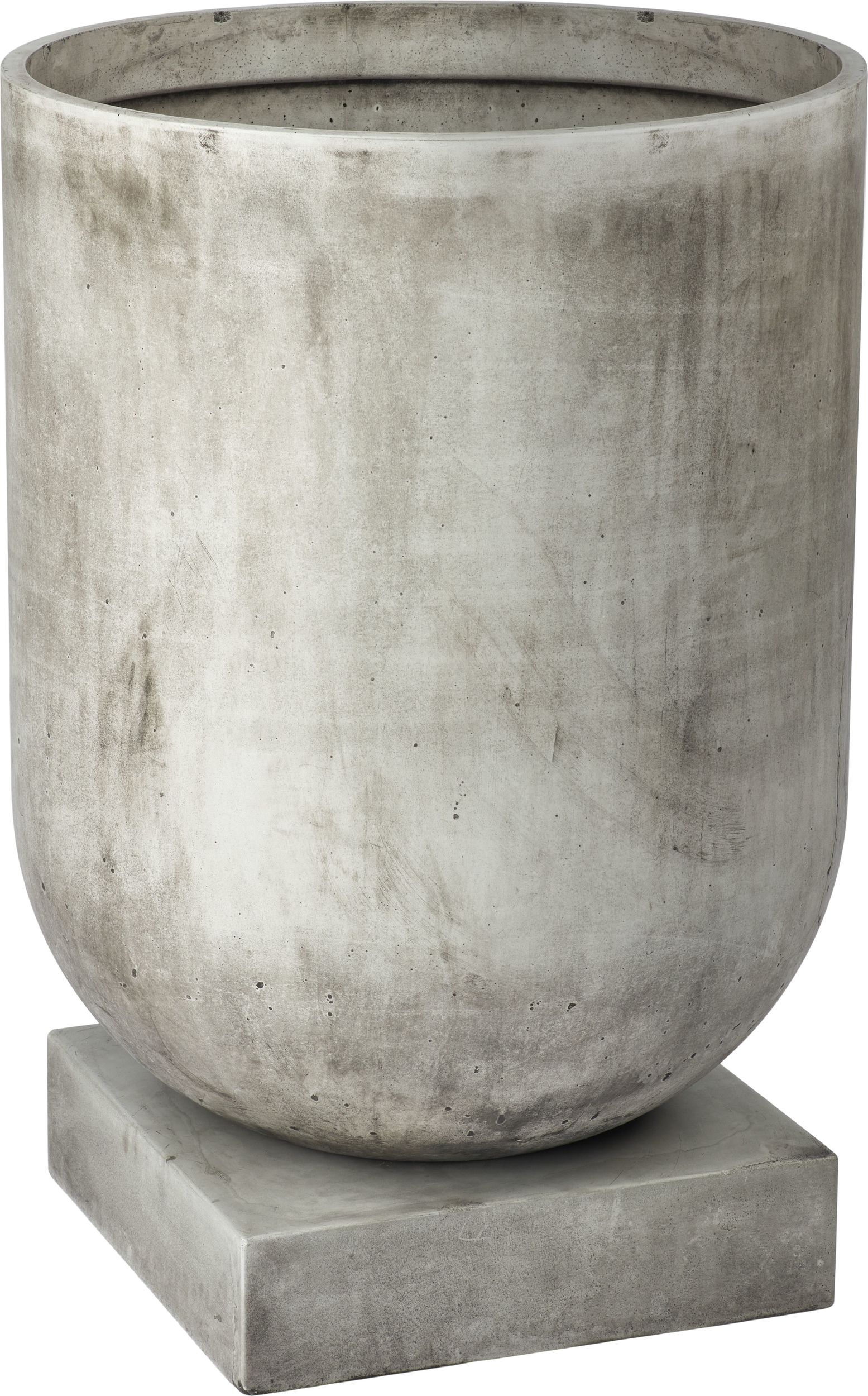 Doniczka Podium 50 cm jasnoszara