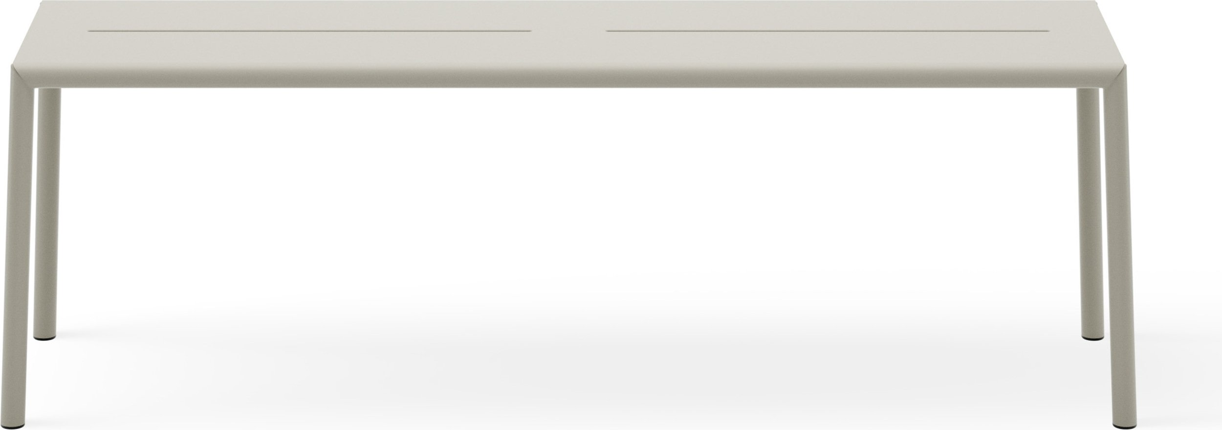 Ławka ogrodowa May jasnoszara